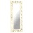 Espelho Esculpido à Mão 110x50 cm Mangueira Maciça Branco