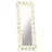 Espelho Esculpido à Mão 110x50 cm Mangueira Maciça Branco