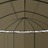 Gazebo c/ cortinas 5,3x3,5x2,65 m 180 g/m² cinzento-acastanhado