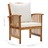 Cadeiras de jardim c/ almofadões 2 pcs madeira acácia