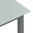 Mesa de Jardim em Alumínio e Vidro 80x80x74 cm Cinzento-claro