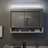 Armário espelhado casa de banho com LED 80x15x60 cm MDF branco