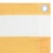 Tela de Varanda 75x400 cm Tecido Oxford Branco e Amarelo