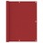 Tela de Varanda 120x300 cm Tecido Oxford Vermelho