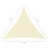 Para-sol Estilo Vela Tecido Oxford Triangular 3x3x3 M Cor Creme