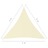Para-sol Estilo Vela Tecido Oxford Triangular 4x4x4 M Creme