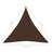 Para-sol Vela Tecido Oxford Triangular 3,6x3,6x3,6 M Castanho