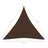 Para-sol Estilo Vela Tecido Oxford Triangular 4x4x4 M Castanho