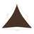 Para-sol Vela Tecido Oxford Triangular 4,5x4,5x4,5 M Castanho