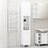Armário de Casa de Banho 30x30x179 cm Contraplacado Branco