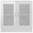 Armário vitrine 82,5x30,5x80 cm contraplacado branco brilhante