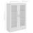 Armário vitrine 82,5x30,5x115 cm contraplacado branco