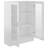 Armário vitrine 82,5x30,5x115 cm contraplacado branco brilhante