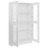 Armário vitrine 82,5x30,5x150 cm contraplacado branco brilhante