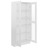 Armário vitrine 82,5x30,5x185,5cm contraplacado branco brilh.