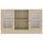 Armário vitrine 120x30,5x70 cm contraplacado carvalho sonoma