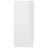 Armário vitrine 120x30,5x70 cm contraplacado branco brilhante