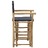 Cadeiras Realizador Dobráveis 2 pcs Bambu e Tecido Cinza-escuro