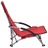 Cadeiras de Praia Dobráveis 2 pcs Tecido Vermelho