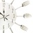 325162 Wall Clock With Spoon And Fork Design Silver 31 cm Aluminium