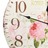 Relógio de Parede Vintage Florido 60 cm