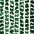 Cortina anti-insetos 90x220 cm chenille verde e branco