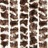 Cortina anti-insetos 56x185 cm chenille castanho e branco