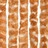 Cortina anti-insetos 56x185 cm chenille ocre e branco
