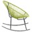 Cadeira de Baloiço Lua para Jardim Vime Pe Verde
