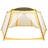 Tenda para Piscina 660x580x250 cm Tecido Amarelo