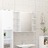 Conjunto Móveis Casa de Banho Contraplacado Branco Brilhante 4 pcs