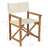 Cadeiras de realizador dobráveis 2 pcs madeira de teca maciça