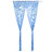 Cortina em Macramé 140x240 cm Algodão Azul