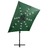 Guarda-sol Cantilever C/ Poste e Luzes LED 250 cm Verde
