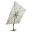 Guarda-sol Cantilever C/ Poste e Luzes LED 300 cm Cor Areia
