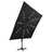 Guarda-sol Cantilever C/ Poste e Luzes LED 300 cm Preto