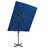 Guarda-sol Cantilever com Toldo Duplo 250x250 cm Azul-ciano