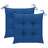 Almofadões de Cadeira 2 pcs 50x50x7 cm Tecido Azul-claro