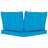 Almofadões para Sofá de Paletes 3 pcs Tecido Azul-claro