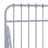 Estrutura de Cama Extensível em Metal Cinzento 80x130/200 cm