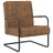 325734 Cantilever Chair Brown Fabric