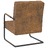 325734 Cantilever Chair Brown Fabric