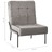 Cadeira de Descanso 65x79x87 cm Veludo Cinzento-claro