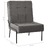 Cadeira de Descanso 65x79x87 cm Veludo Cinzento-escuro
