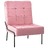 Cadeira de Descanso 65x79x87 cm Veludo Rosa