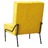 Cadeira de Descanso 65x79x87 cm Veludo Amarelo Mostarda