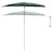 Guarda-sol Semicircular com Mastro 180x90 cm Verde