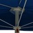 Guarda-sol Semicircular com Mastro 180x90 cm Azul-ciano
