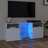 Móvel de Tv com Luzes LED 120x30x50 cm Branco Brilhante