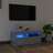 Móvel de Tv com Luzes LED 90x35x40 cm Cinzento Cimento